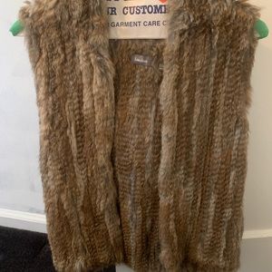 Neiman Marcus real rabbit fur vest